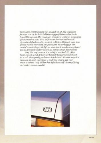 Saab 90 MY85 Brochure NL 05