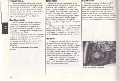Saab 90 Instructieboekje MY85 NL 25 (2)