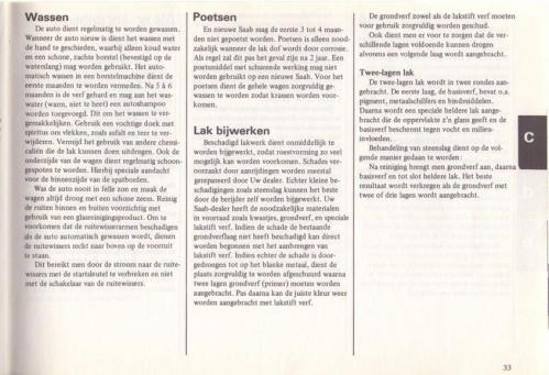 Saab 90 Instructieboekje MY85 NL 36
