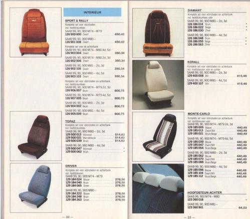 MY85 Prijslijst Accesoires 14