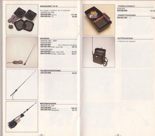 MY85 Prijslijst Accesoires 17