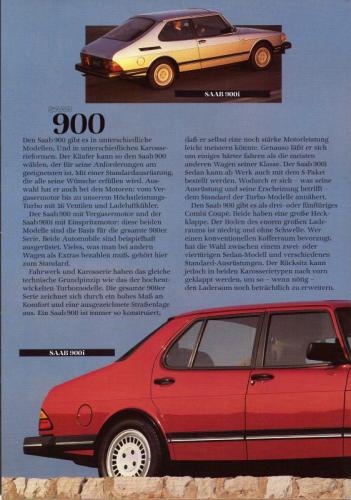 MY86 - Duitstalige Folder Saab 90-900-9000 08
