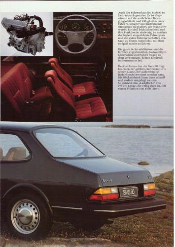 MY86 - Duitstalige Folder Saab 90-900-9000 13