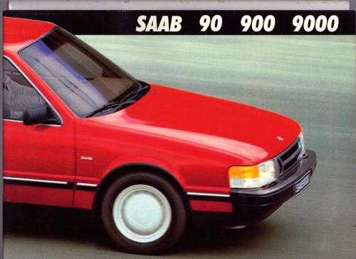 MY86 - Folder Finland Saab 90 900 9000