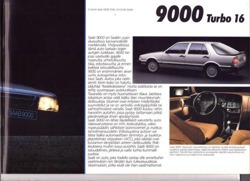 MY86 - Folder Finland Saab 90 900 9000 17