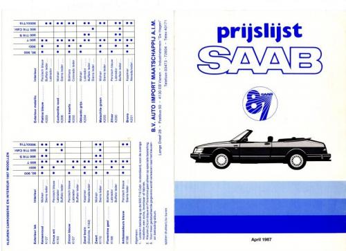 MY87 - Prijslijst april 1987