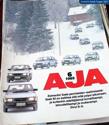 Pers over de Saab 90 - AJA nr 6 (1985)