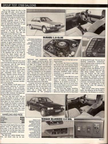 What Car - Saloontest 1985 03