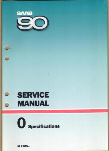 Werkplaatshandboek - 0 - Specifications